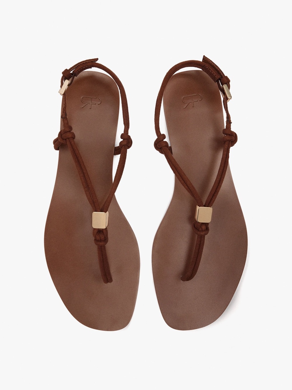 Parfois Sweden FLAT THONG SANDALS WITH STRAPS t strap 36 minimalist brown